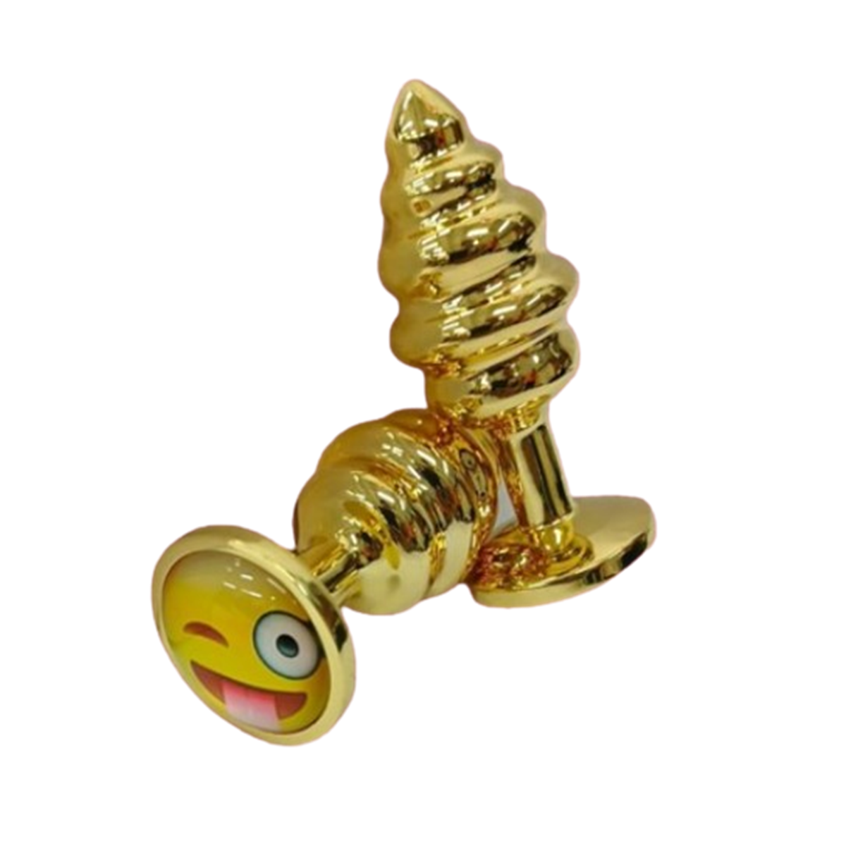 Plug Dorado Joya De Emoji Talla S