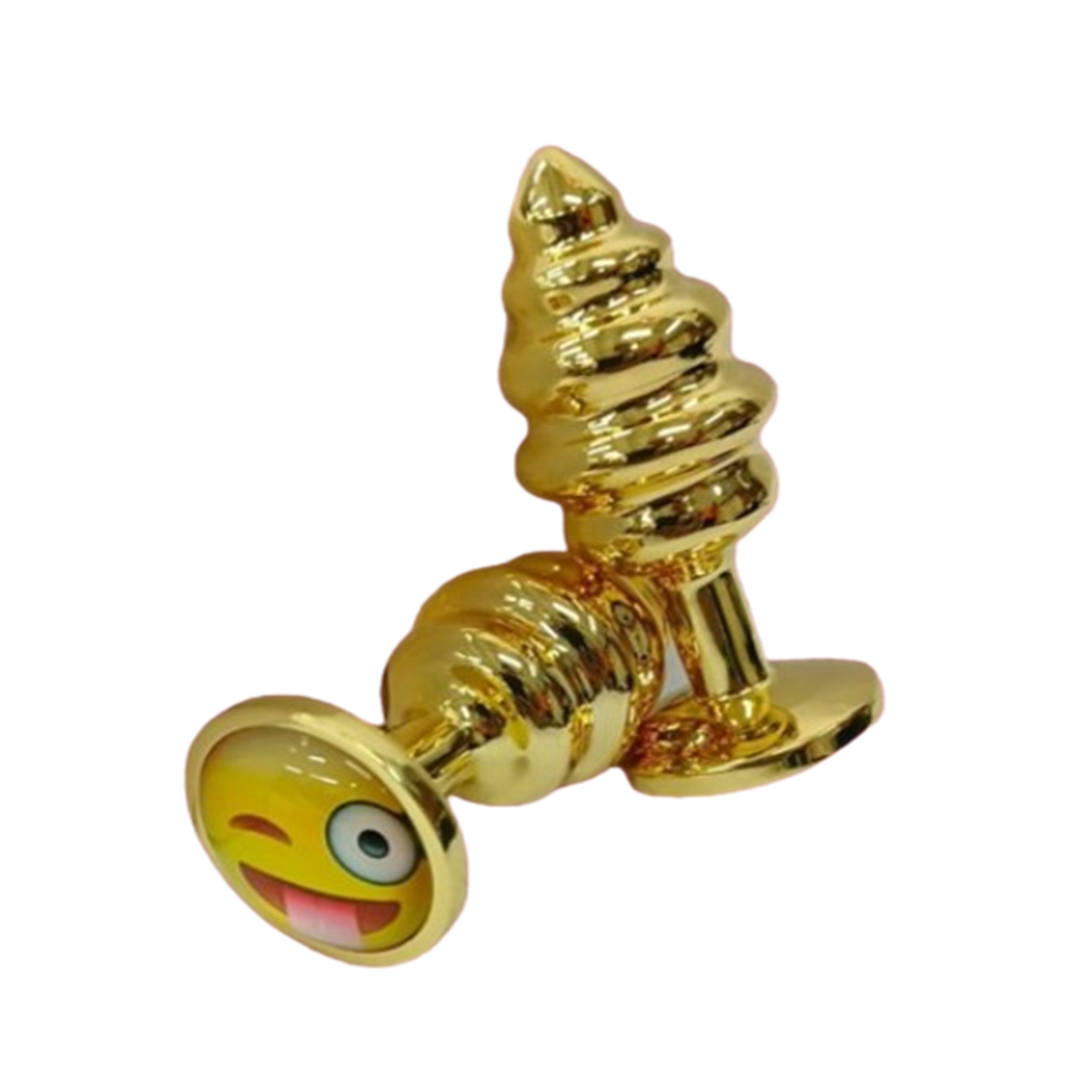 Plug Dorado Joya De Emoji Talla M