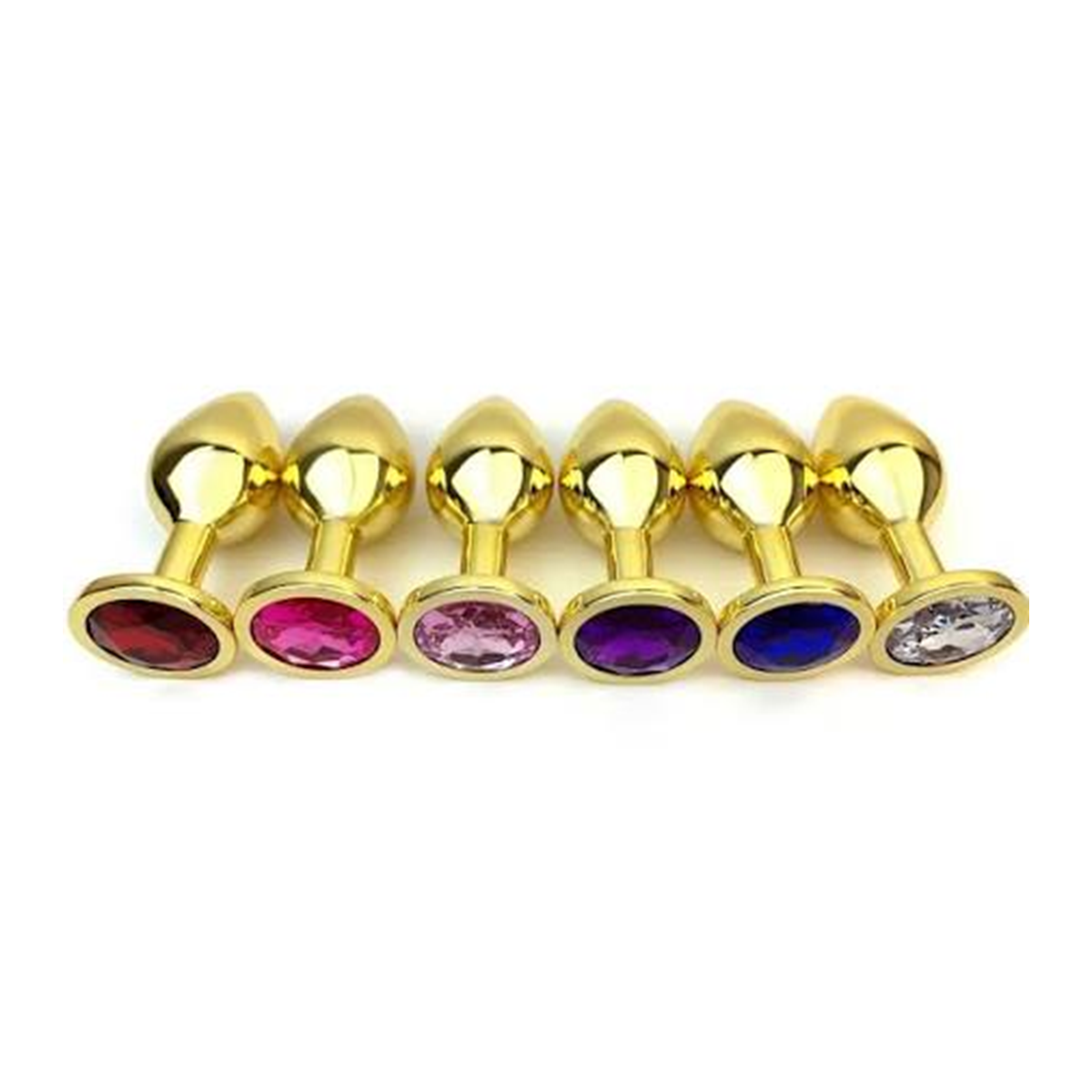 Plug En Acero Dorado Joya Circulo Talla M