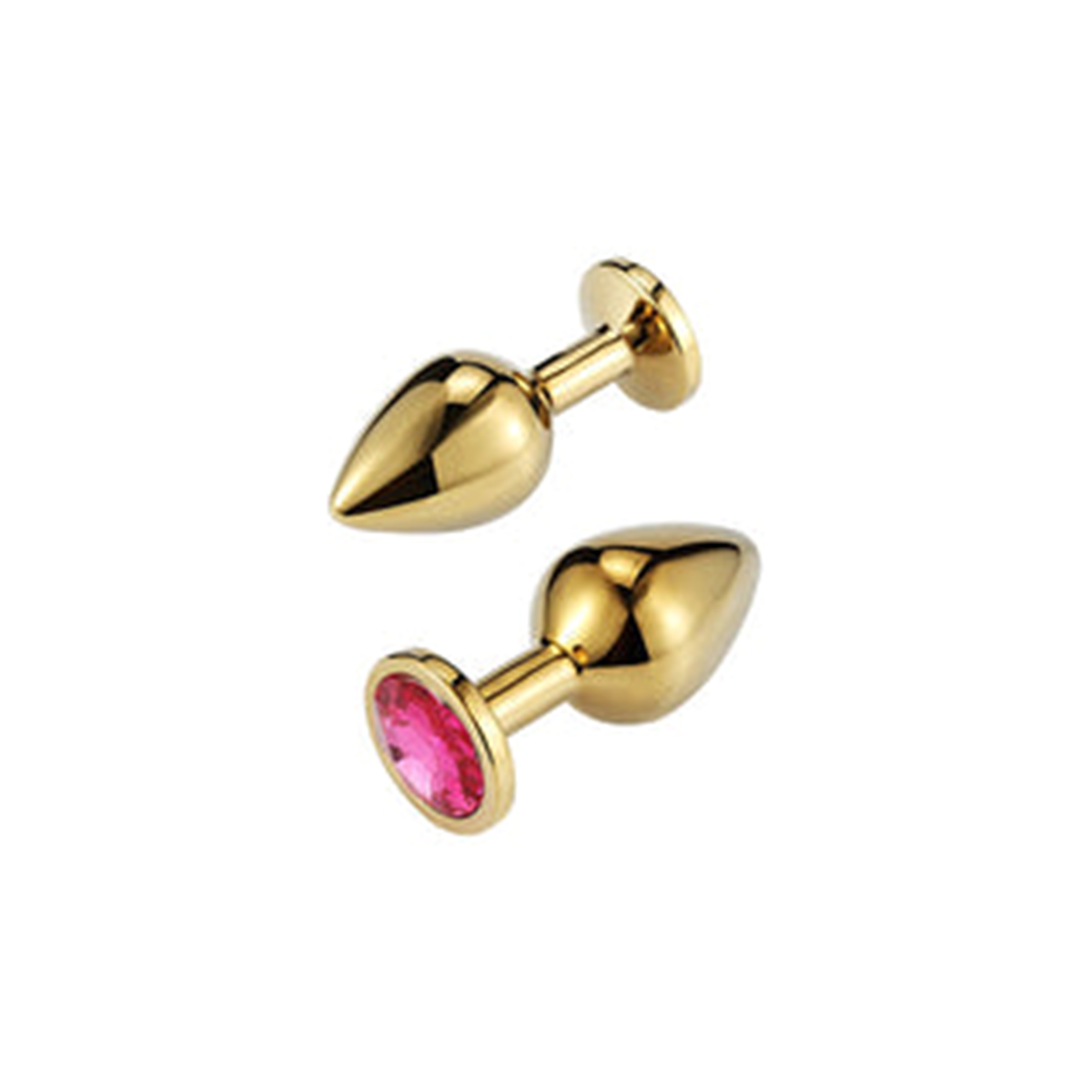 Plug En Acero Dorado Joya Circulo Talla S