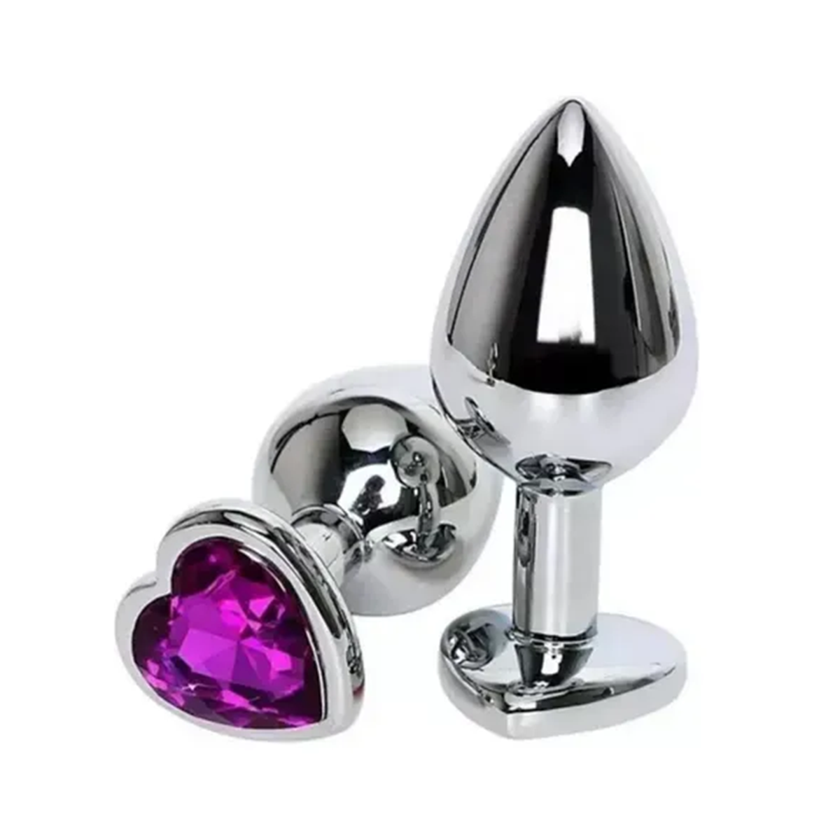 Plug En Acero Joya Corazón Talla M