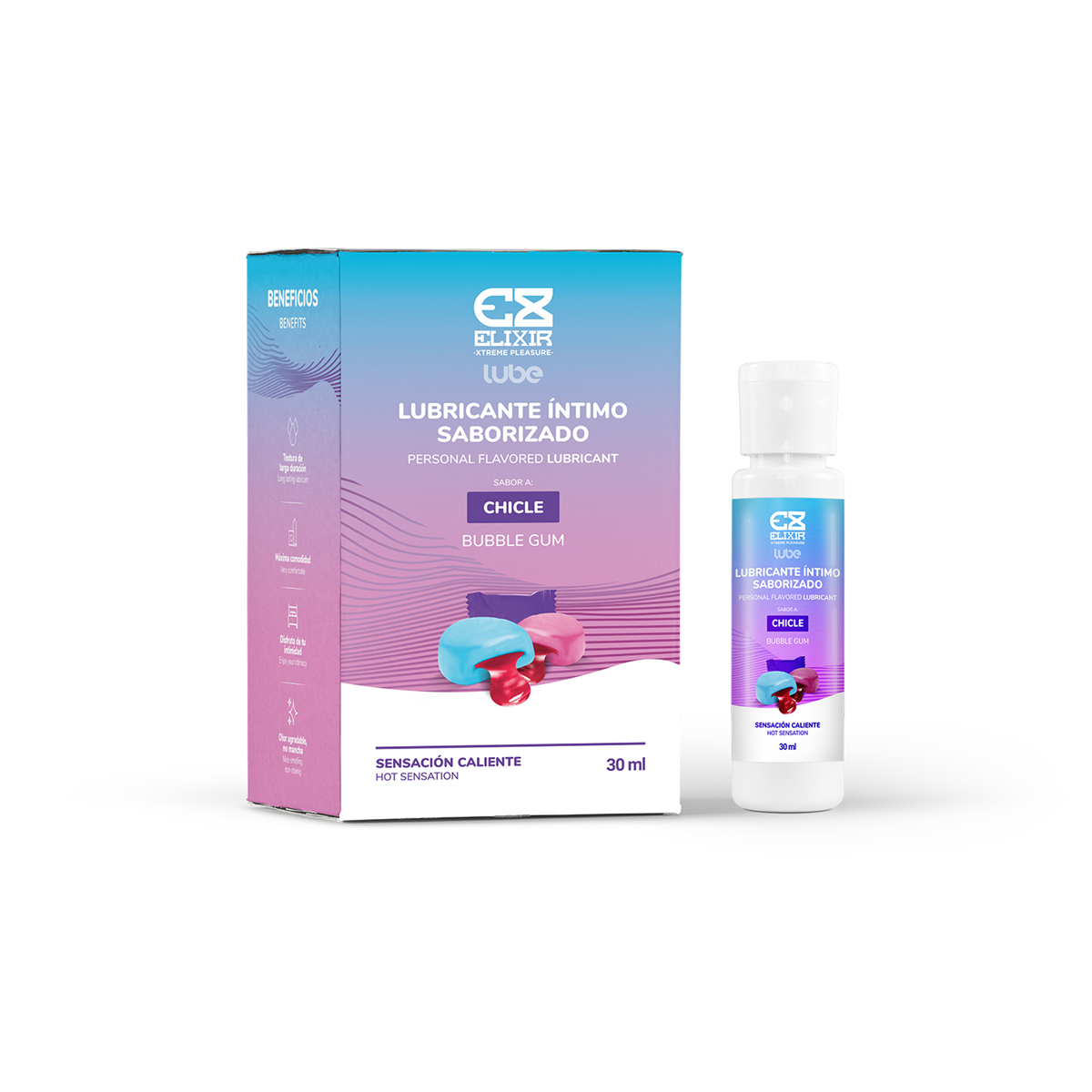 Lubricante Caliente con Sabor By Elixir x30ml