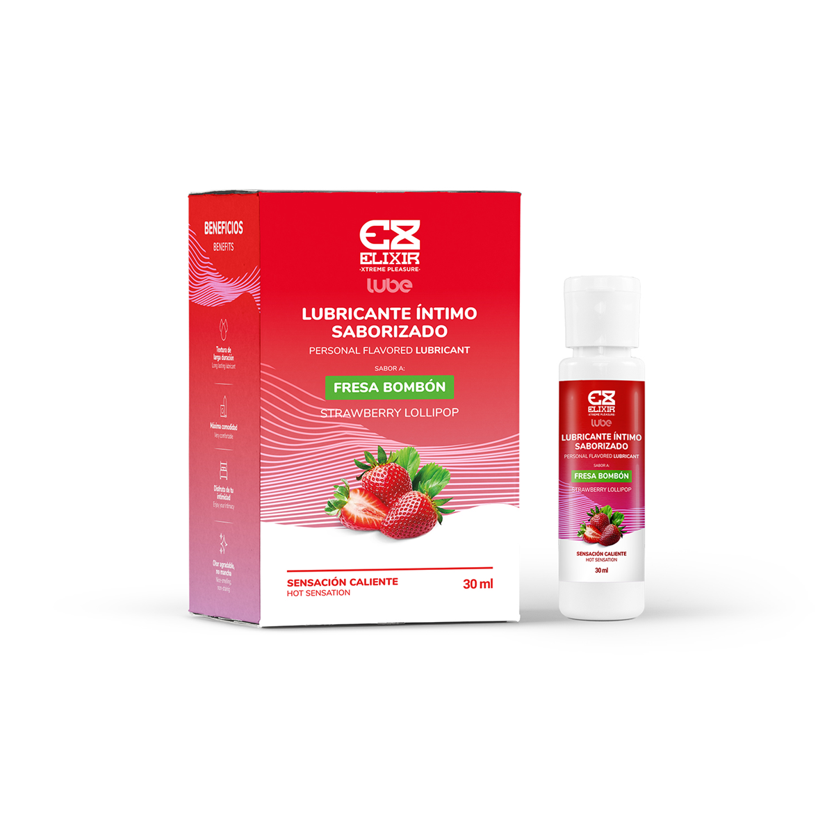 Lubricante Caliente con Sabor By Elixir x30ml